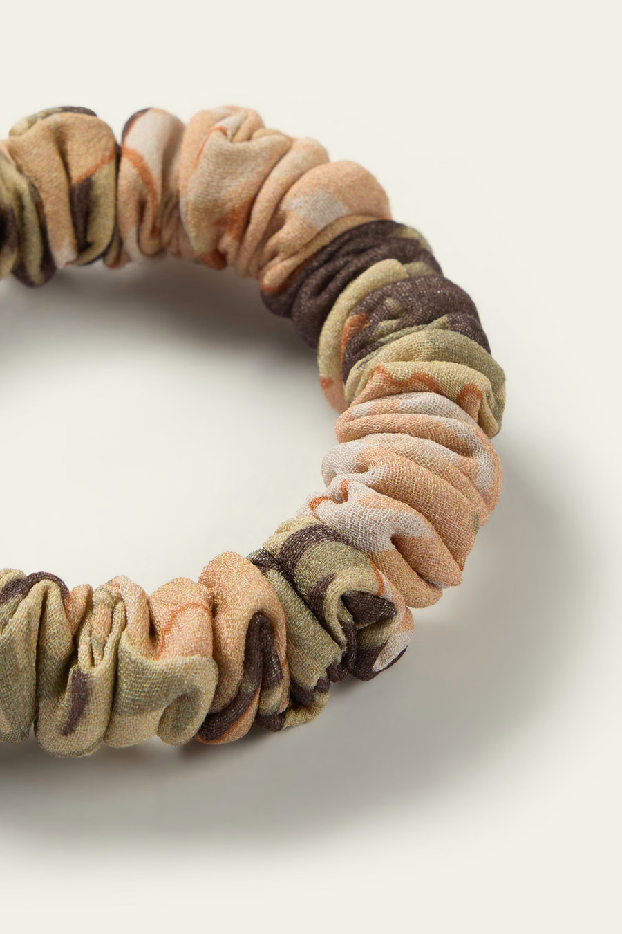 Scrunchies con Stampa di Papaveri - Realizzato in Tessuto Liberty