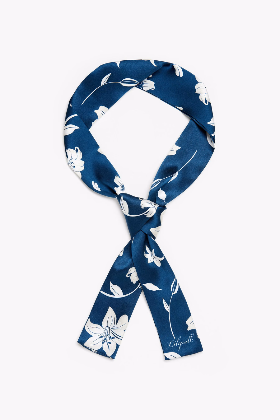 Stunning Rectangular Silk Lily Scarf