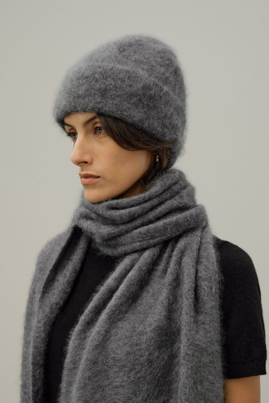 Beanie in Cashmere Spazzolato
