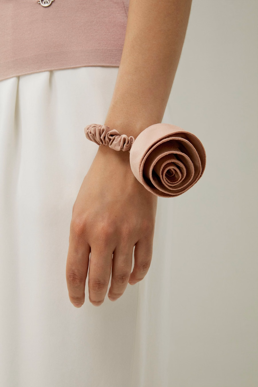 Scrunchie per Capelli in Seta Rosette