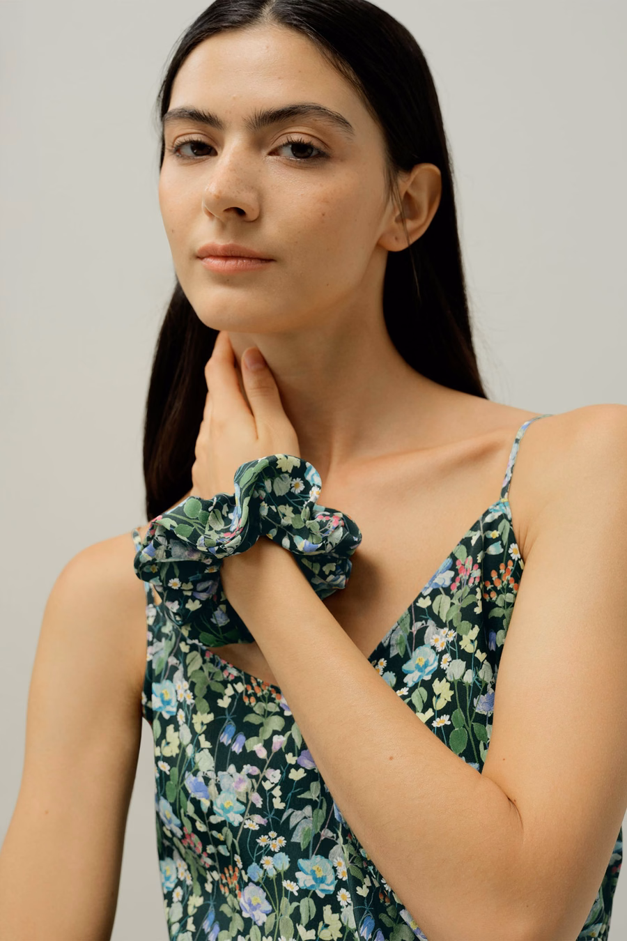 Set di Scrunchie Floreale - Realizzato in Tessuto Liberty