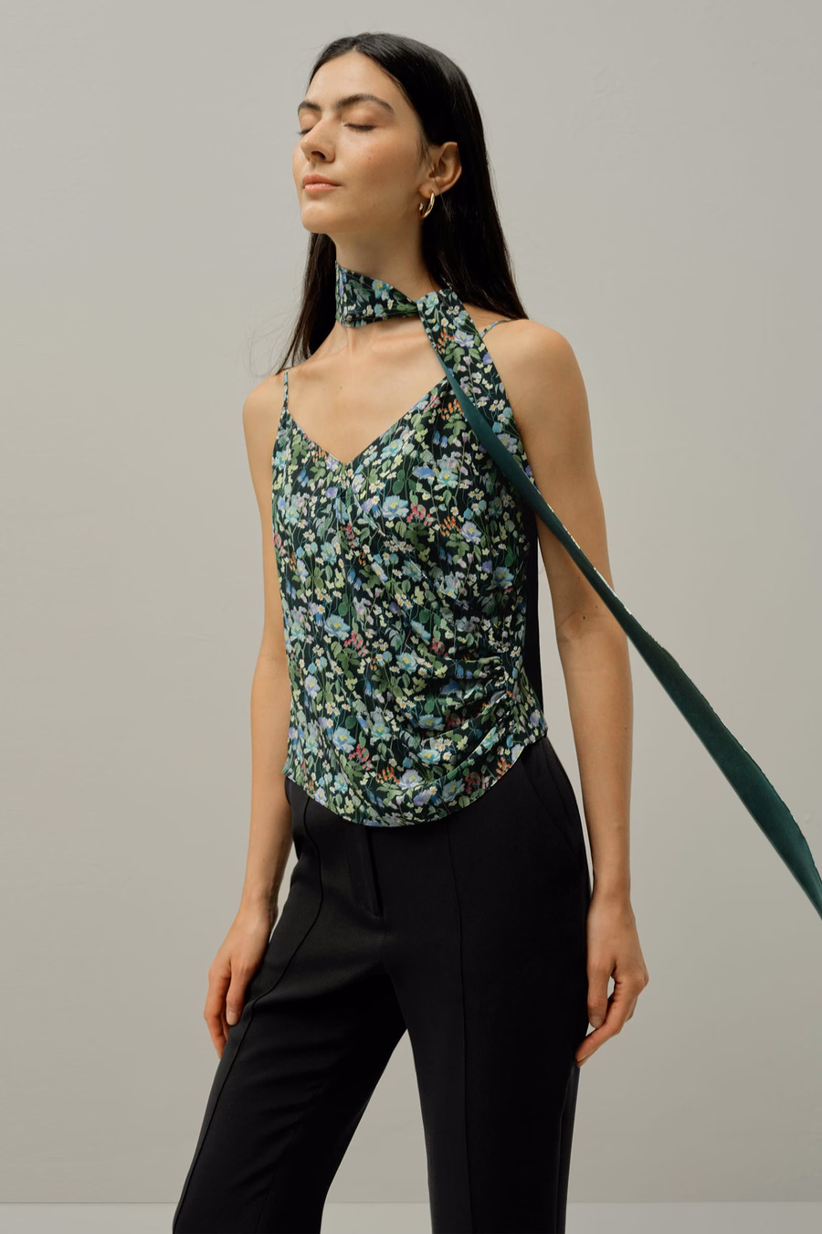 Foulard Foresta delle Fiabe - Realizzato in Tessuto Liberty