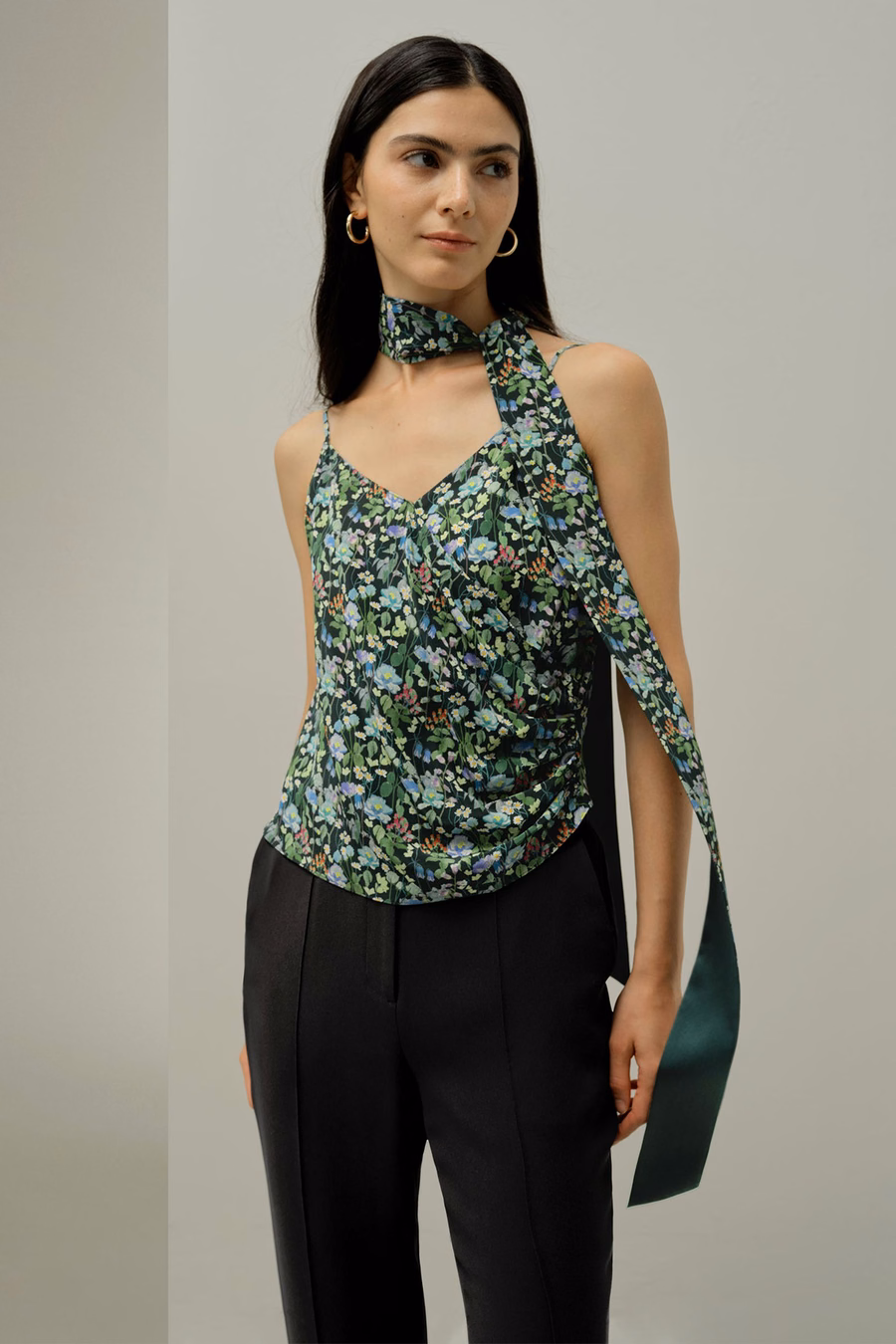 Foulard Foresta delle Fiabe - Realizzato in Tessuto Liberty