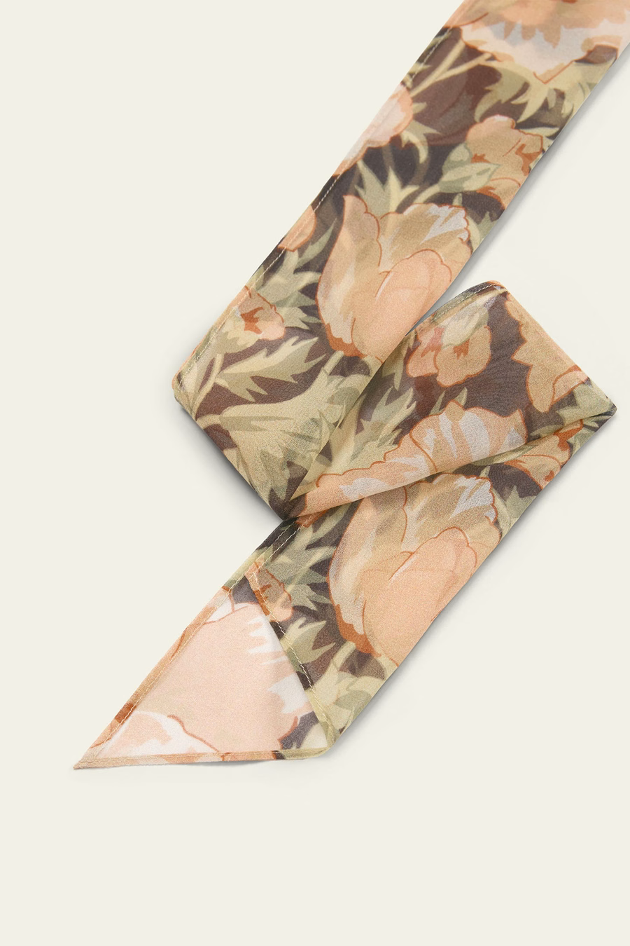 Foulard Sussurro di Papavero - Realizzato in Tessuto Liberty