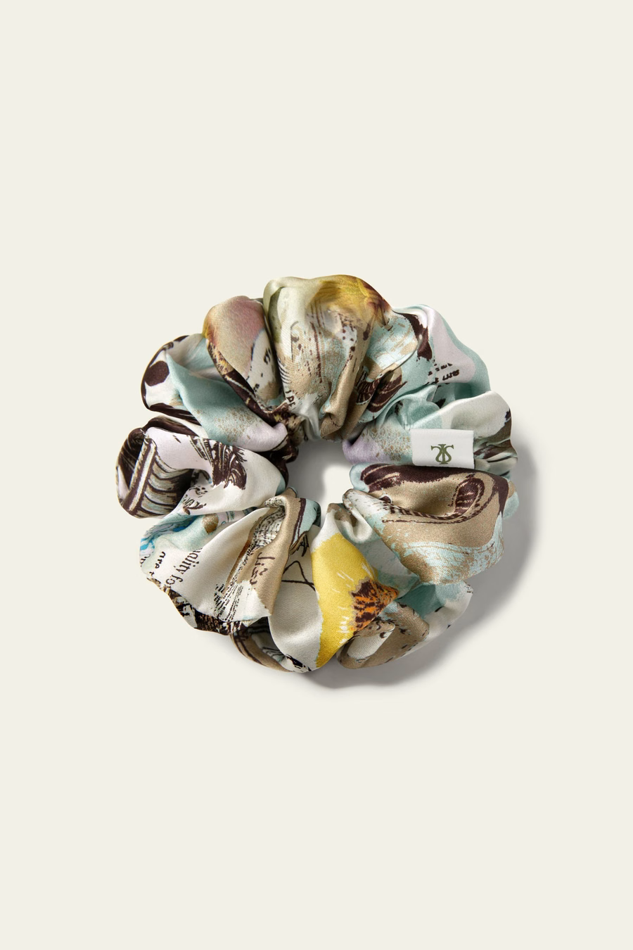 Scrunchies in seta del segno zodiacale dell'Acquario