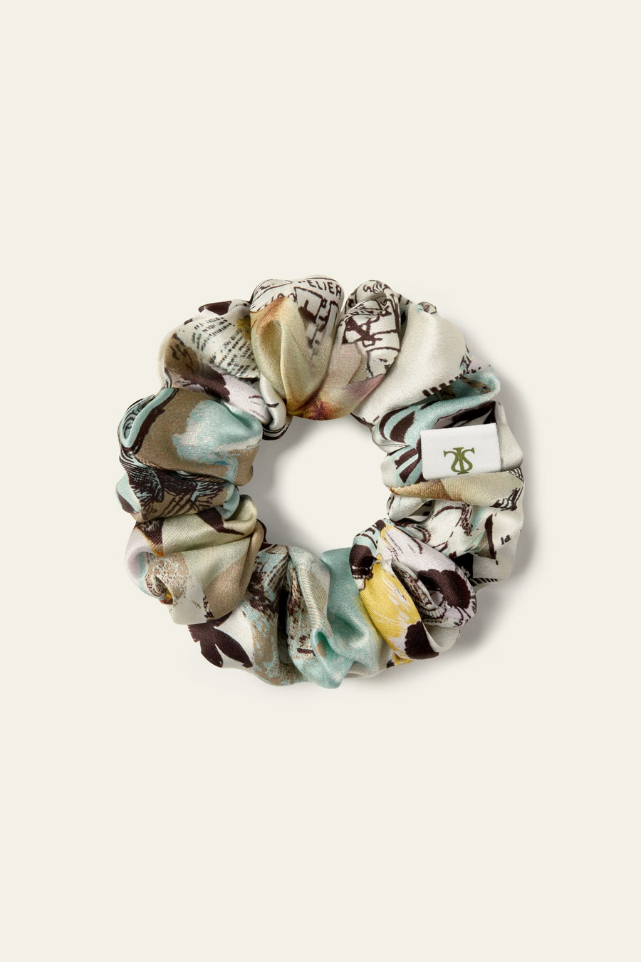 Scrunchies in seta del segno zodiacale dell'Acquario