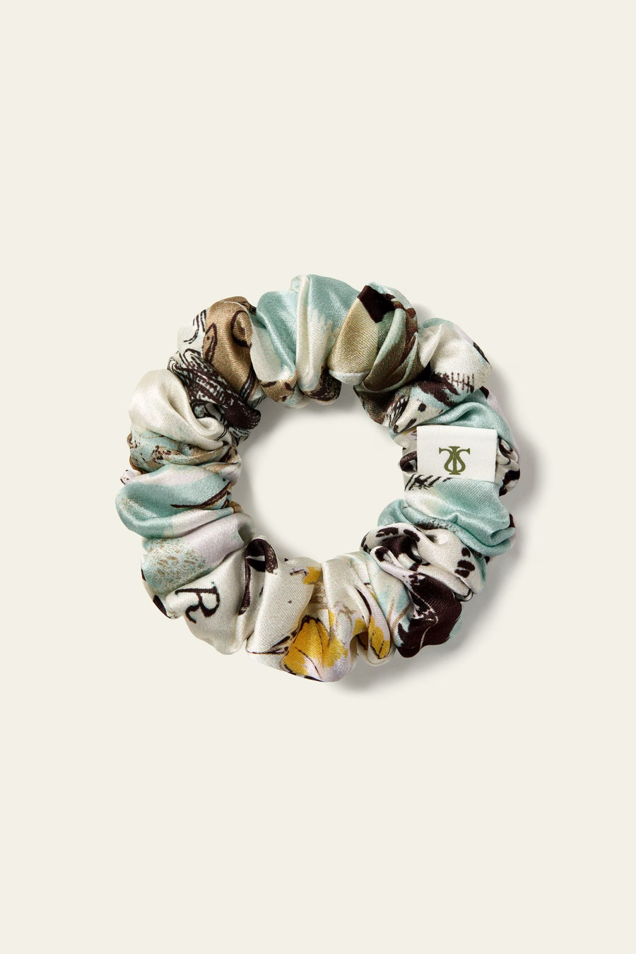 Scrunchies in seta del segno zodiacale dell'Acquario