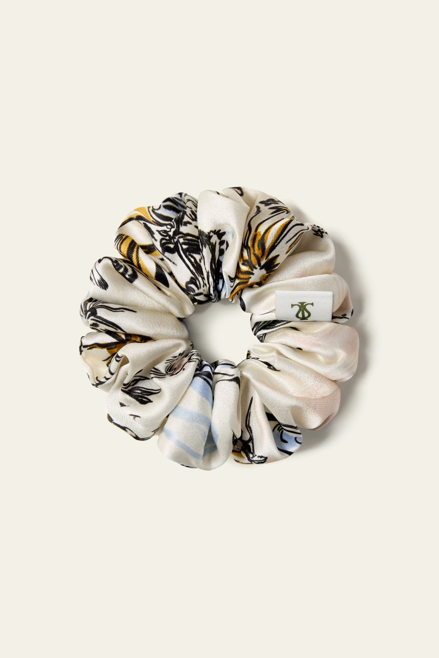 Scrunchies in seta del segno zodiacale della Bilancia