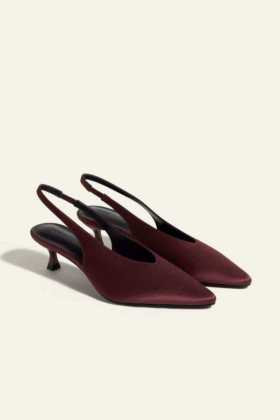 Scarpa Slingback a Punta di Seta Charmeuse