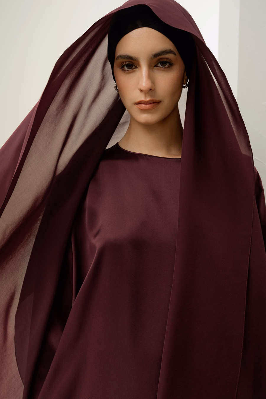 Hijab in Chiffon di Setola