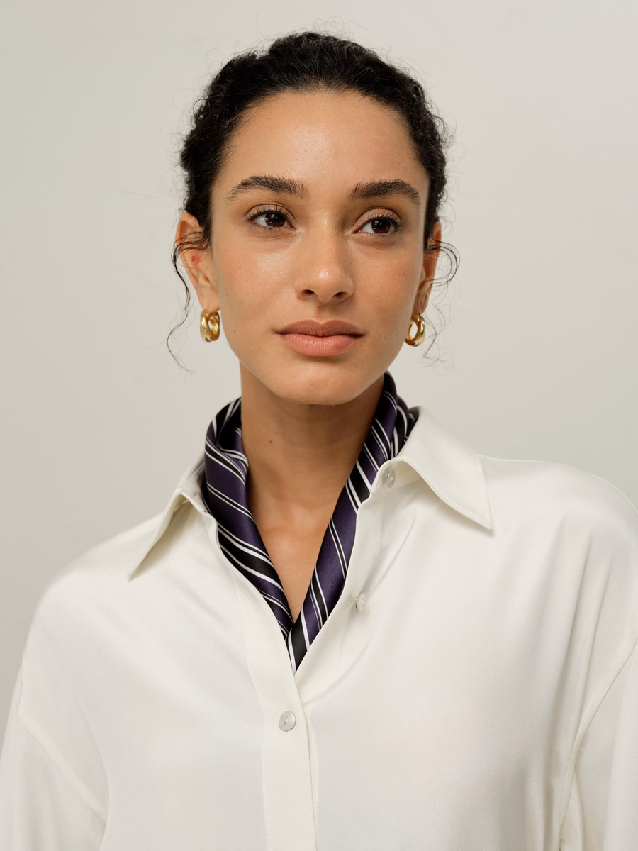 Foulard Quadrato in Seta Charmeuse