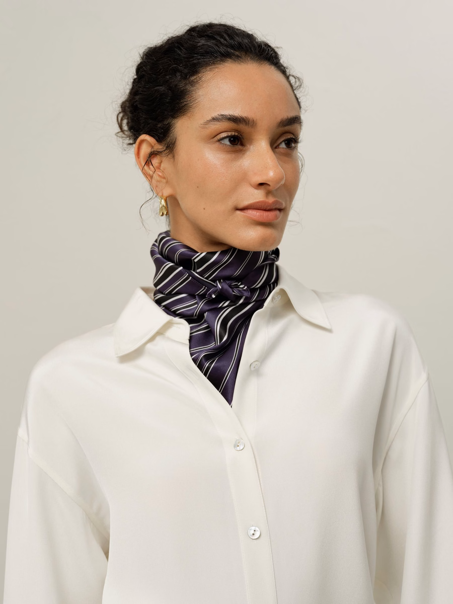 Foulard Quadrato in Seta Charmeuse