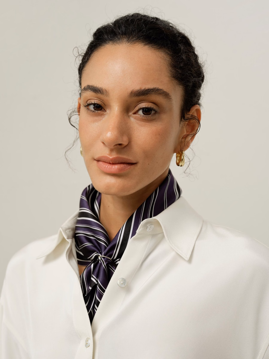 Foulard Quadrato in Seta Charmeuse