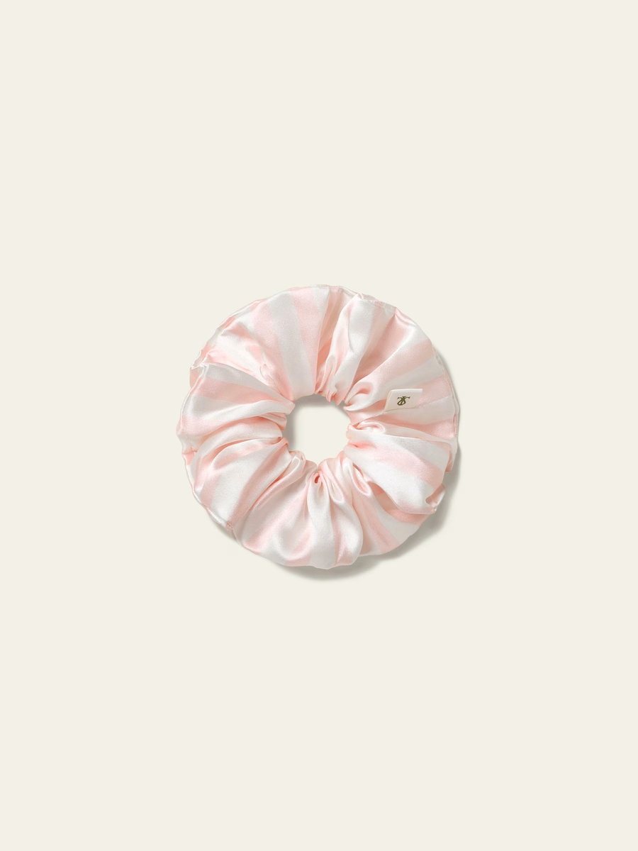 Set di Scrunchies in Charmeuse a Righe