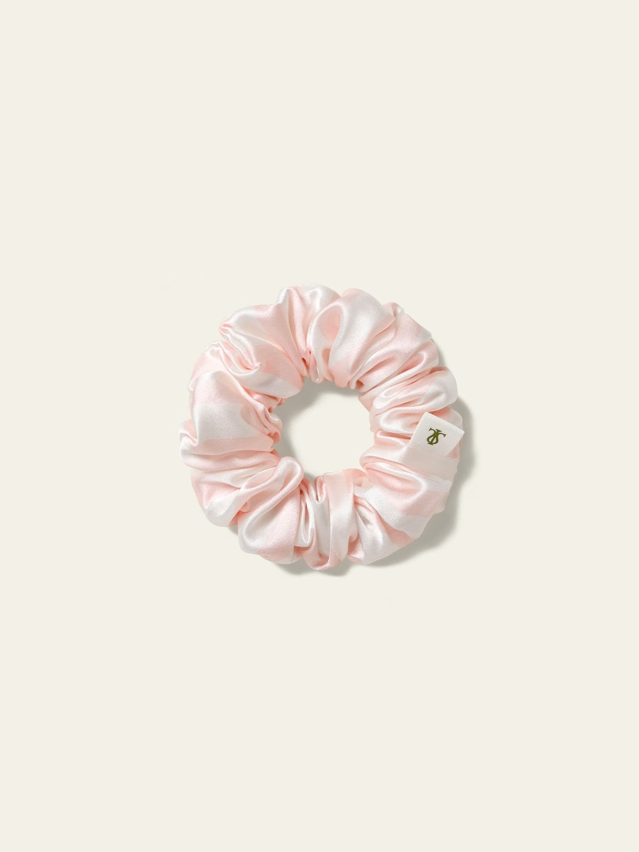 Set di Scrunchies in Charmeuse a Righe