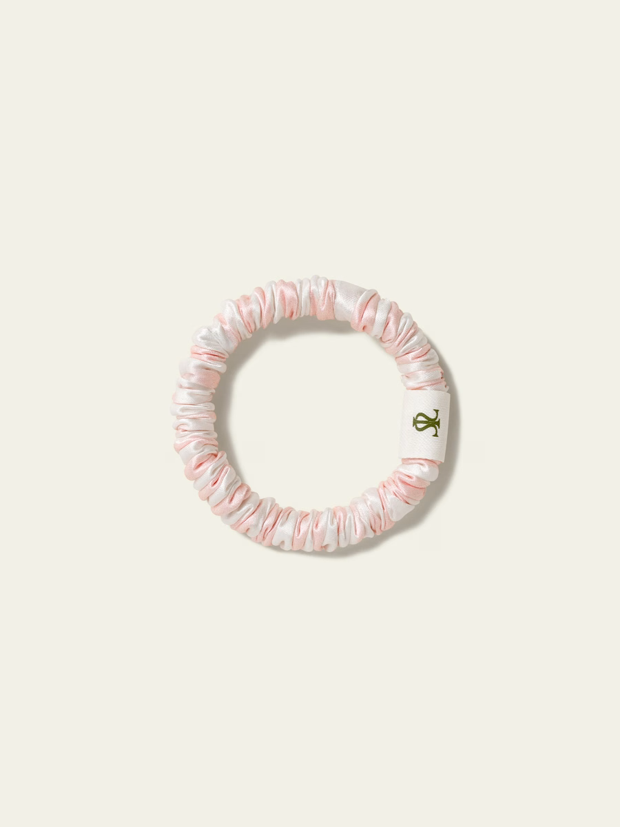 Set di Scrunchies in Charmeuse a Righe