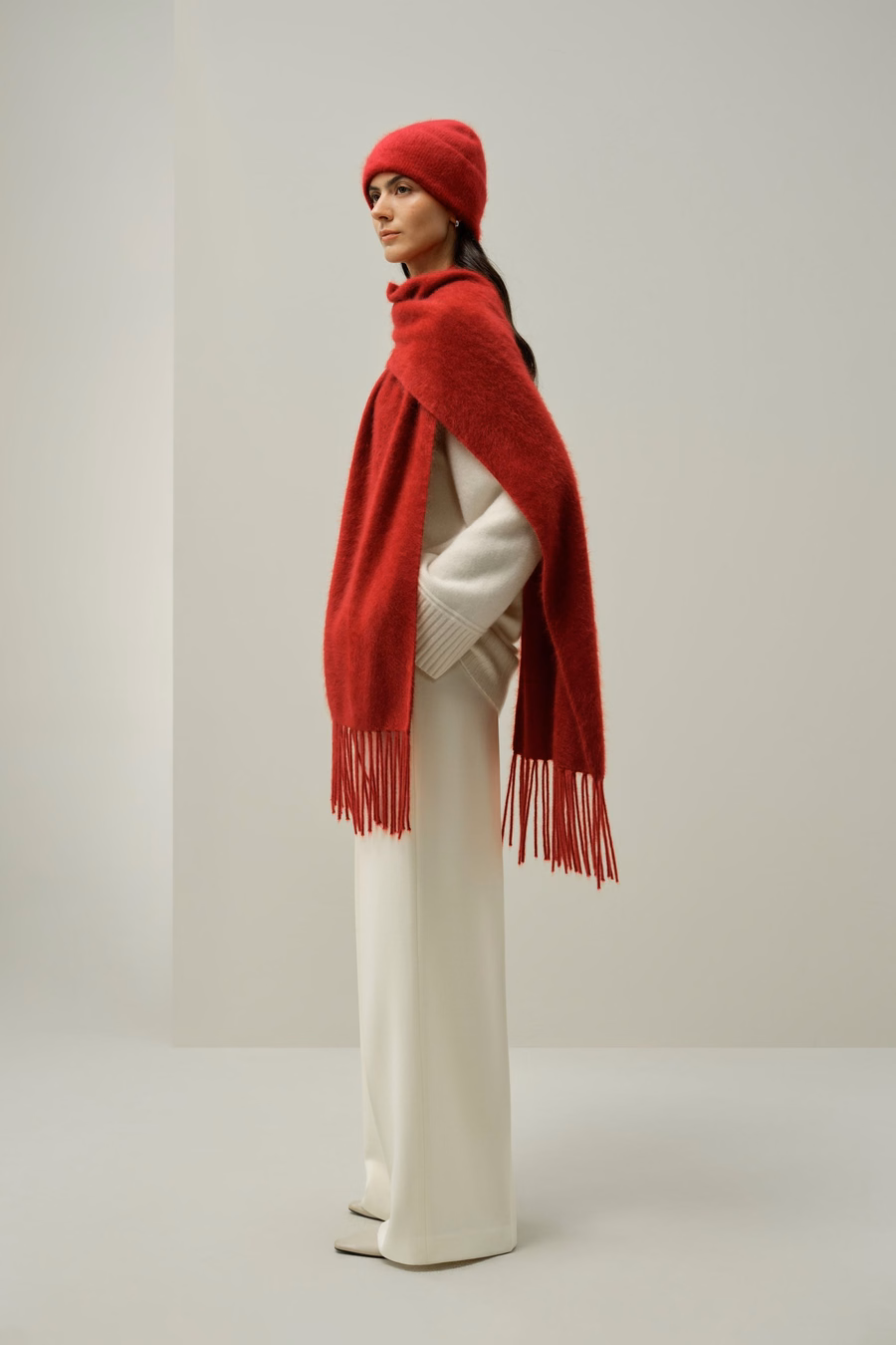 Foulard in Cashmere Spazzolato