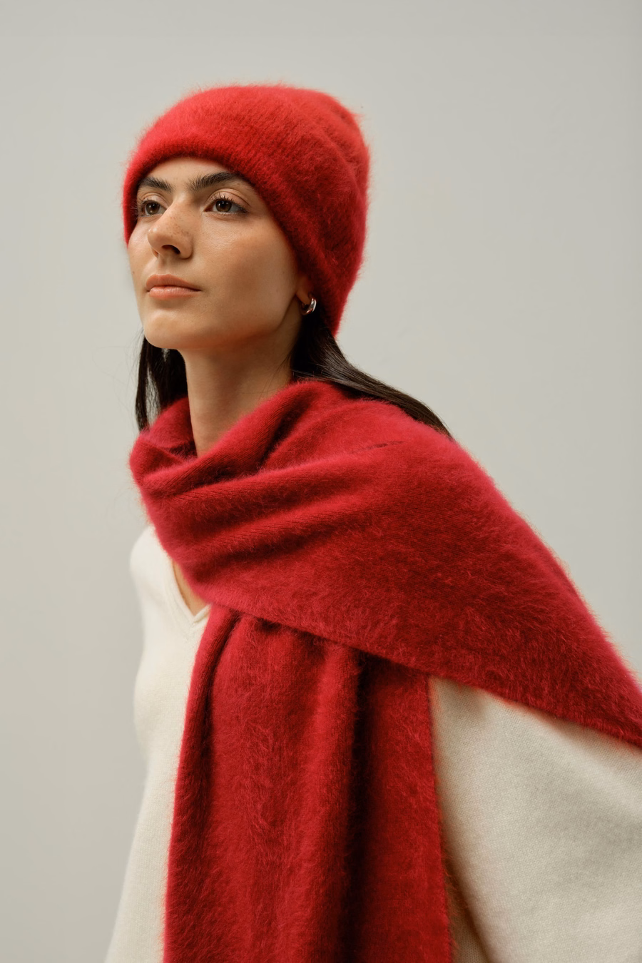 Beanie in Cashmere Spazzolato