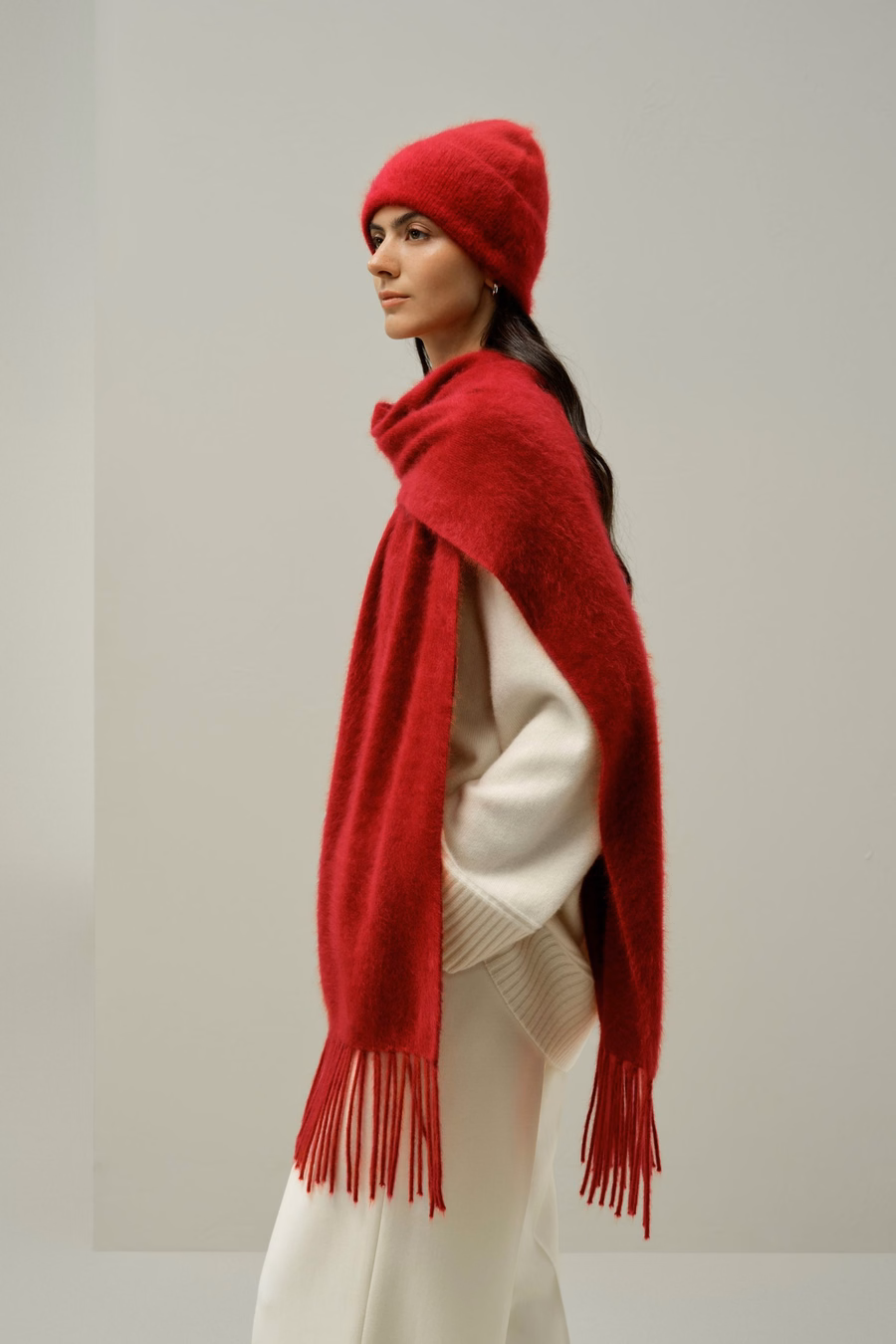 Beanie in Cashmere Spazzolato