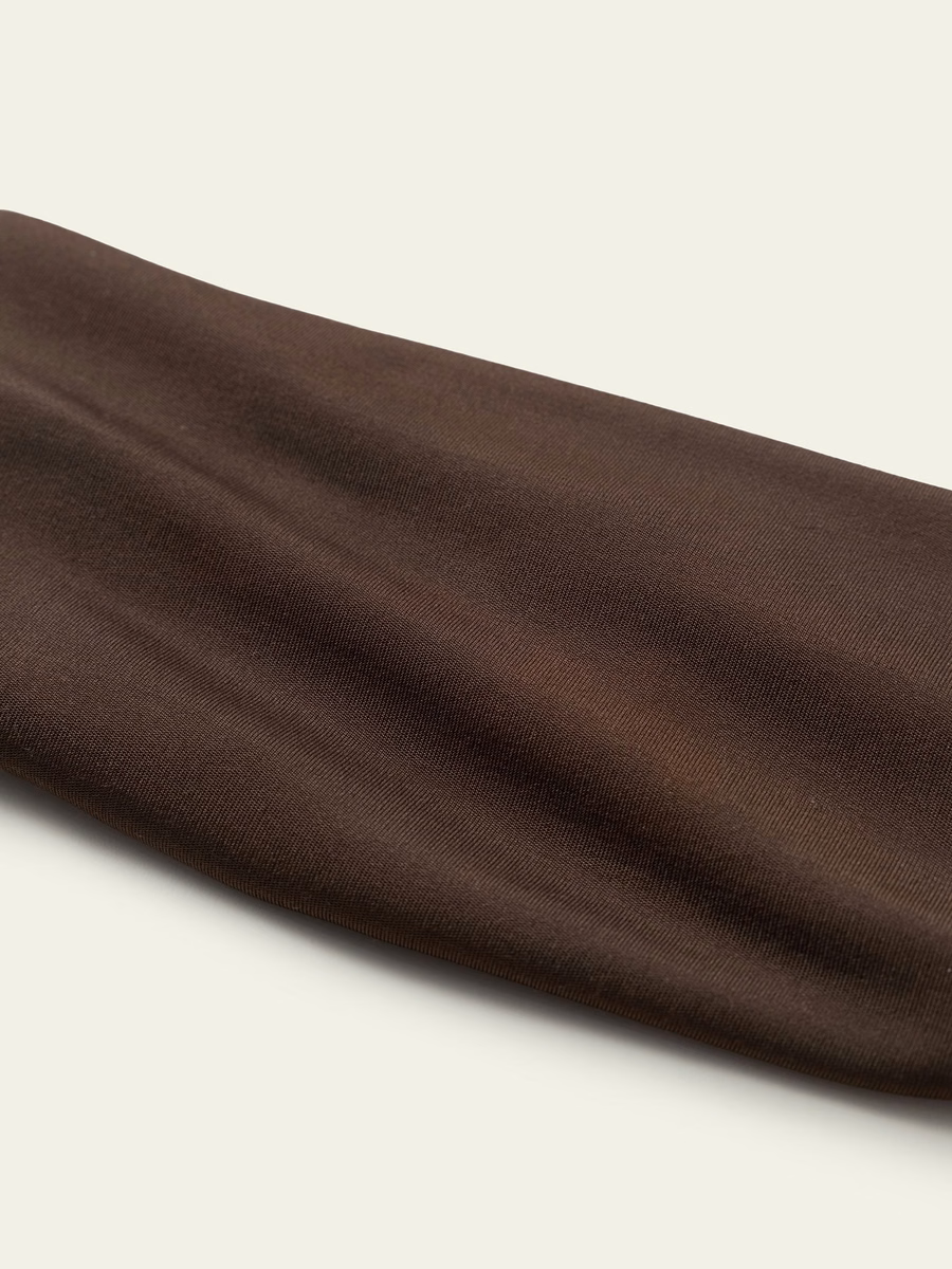 Fascia per capelli in jersey di seta larga Breeze