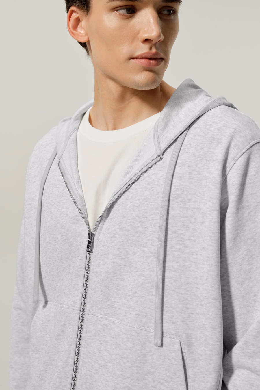 Felpa con zip da uomo Silkerry