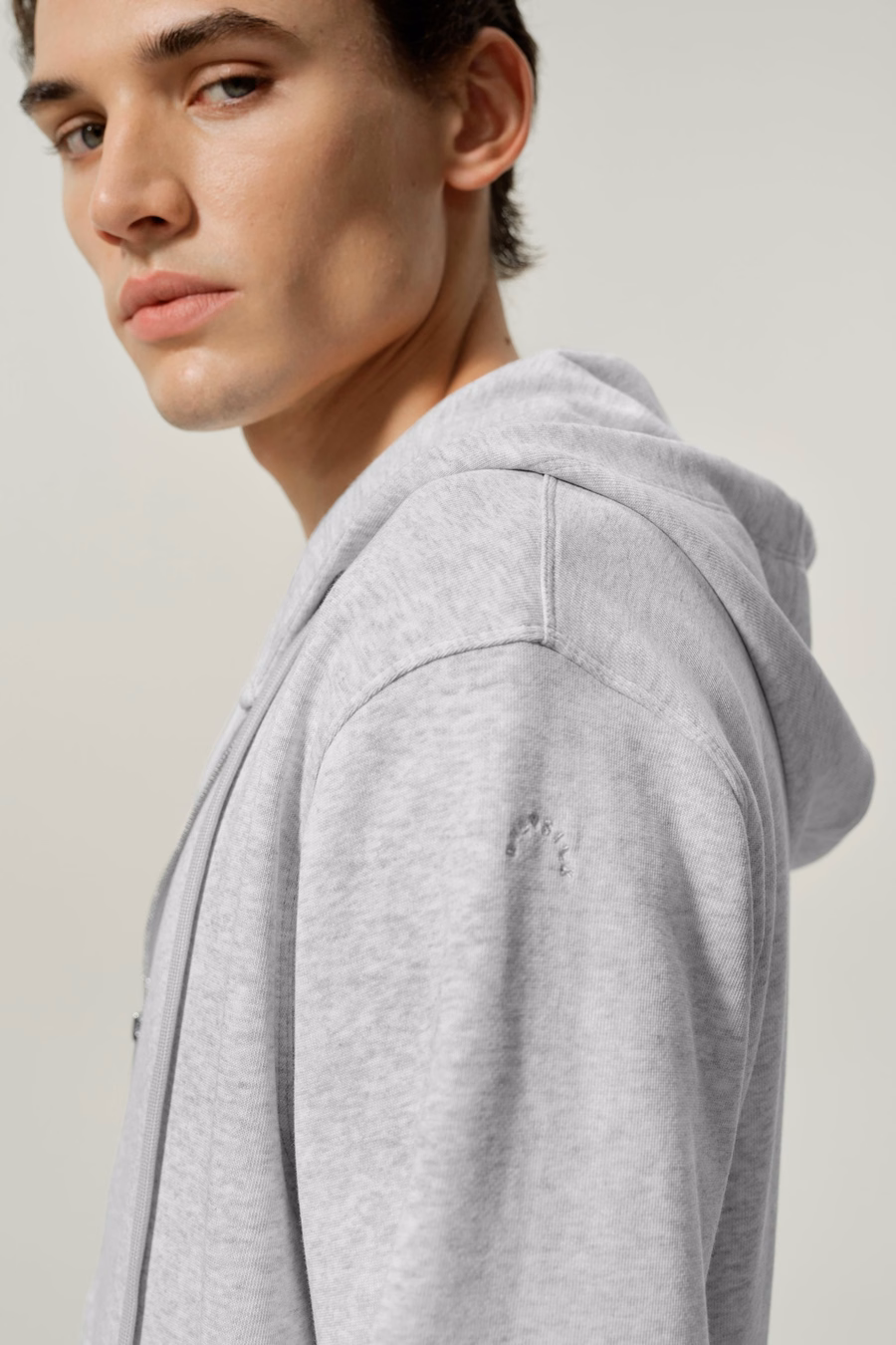 Felpa con zip da uomo Silkerry