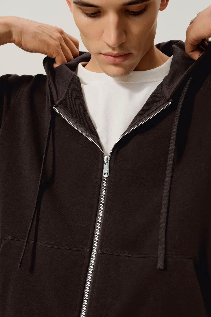 Felpa con zip da uomo Silkerry