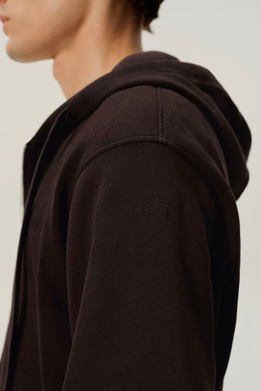 Felpa con zip da uomo Silkerry
