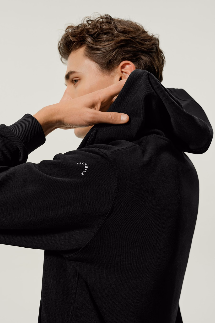 Felpa con zip da uomo Silkerry
