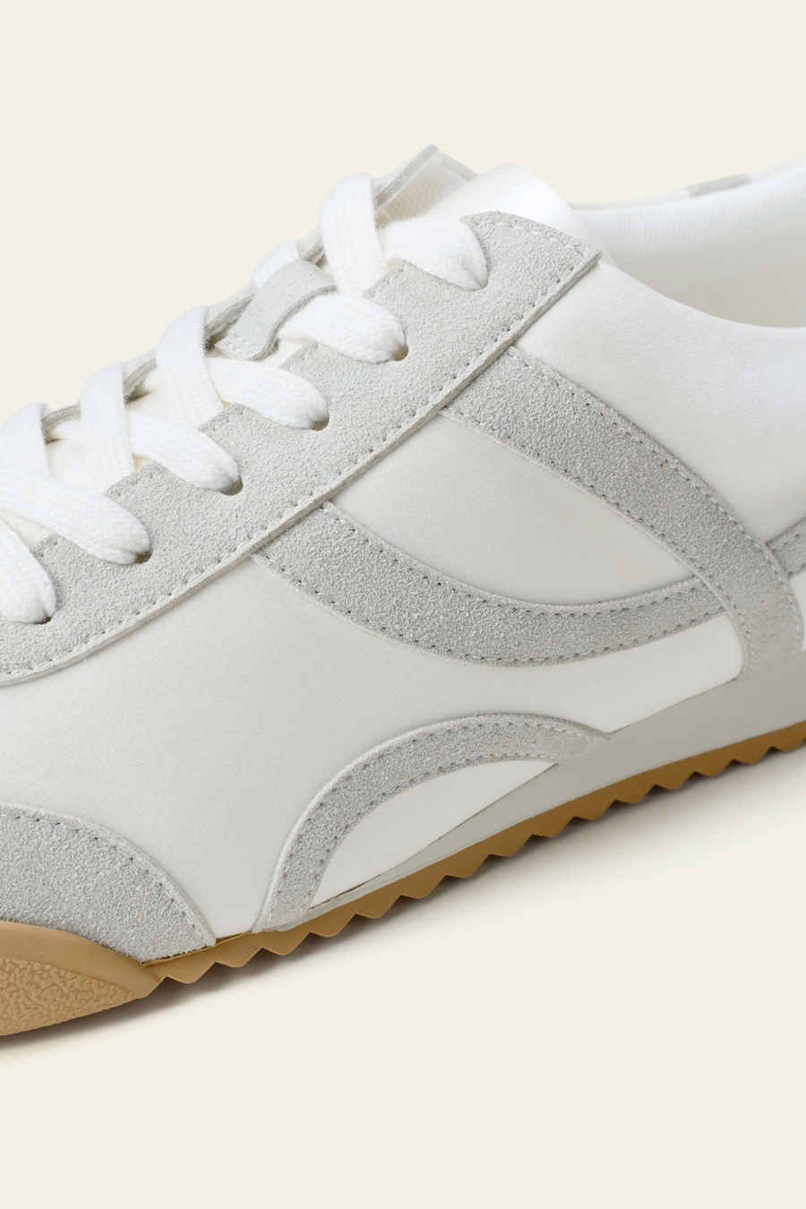 Scarpe sportive in seta e pelle