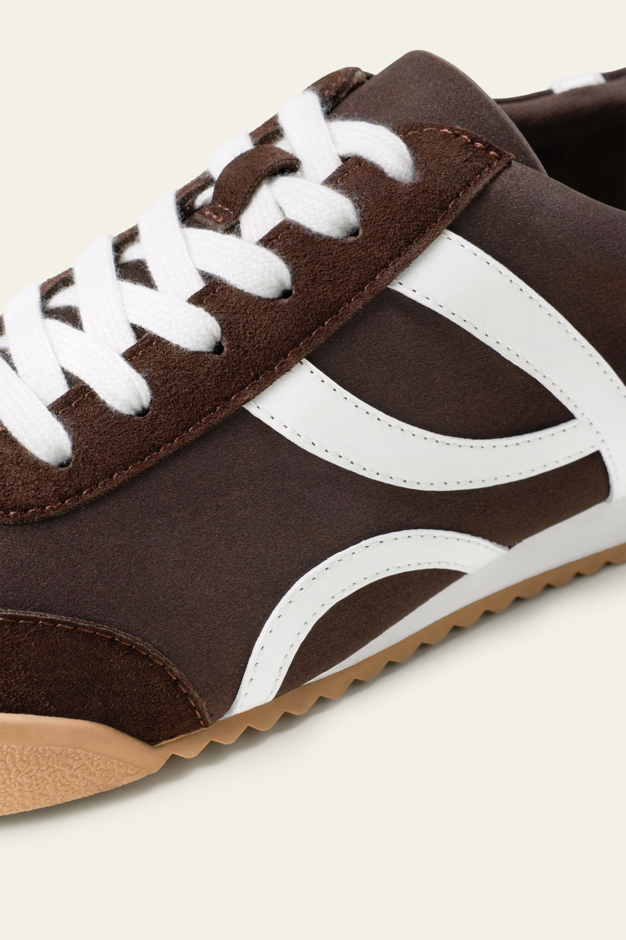 Scarpe sportive in seta e pelle