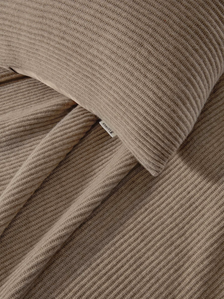 Fodera per cuscino in cashmere e seta reversibile