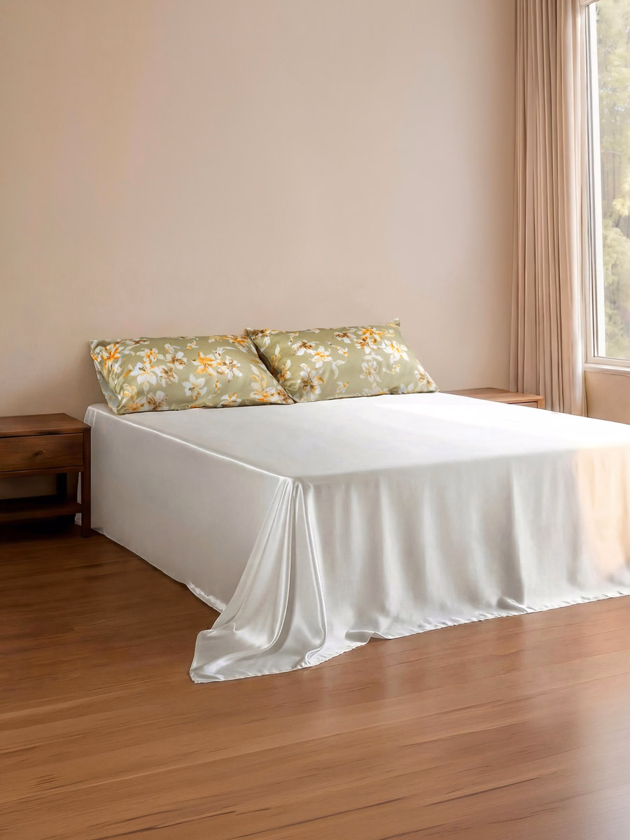 Set di Biancheria da Letto Coordinate in Seta Aurea Flow