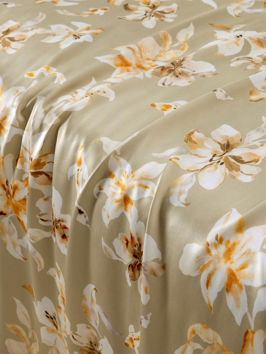 Set di Biancheria da Letto Coordinate in Seta Aurea Flow