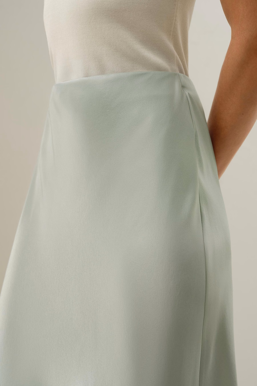 Gonna Minimalista in Charmeuse Elastico