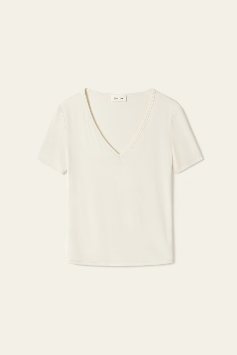 Maglietta V-neck in Jersey Silk Breeze
