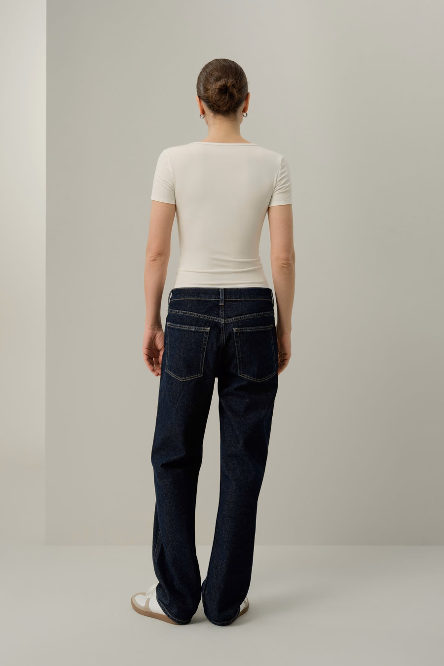 Maglietta V-neck in Jersey Silk Breeze
