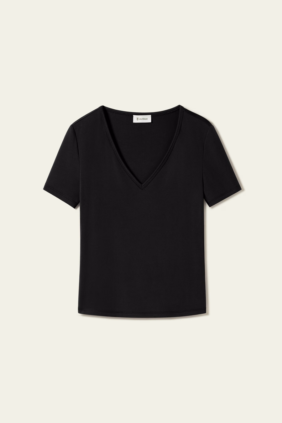 Maglietta V-neck in Jersey Silk Breeze