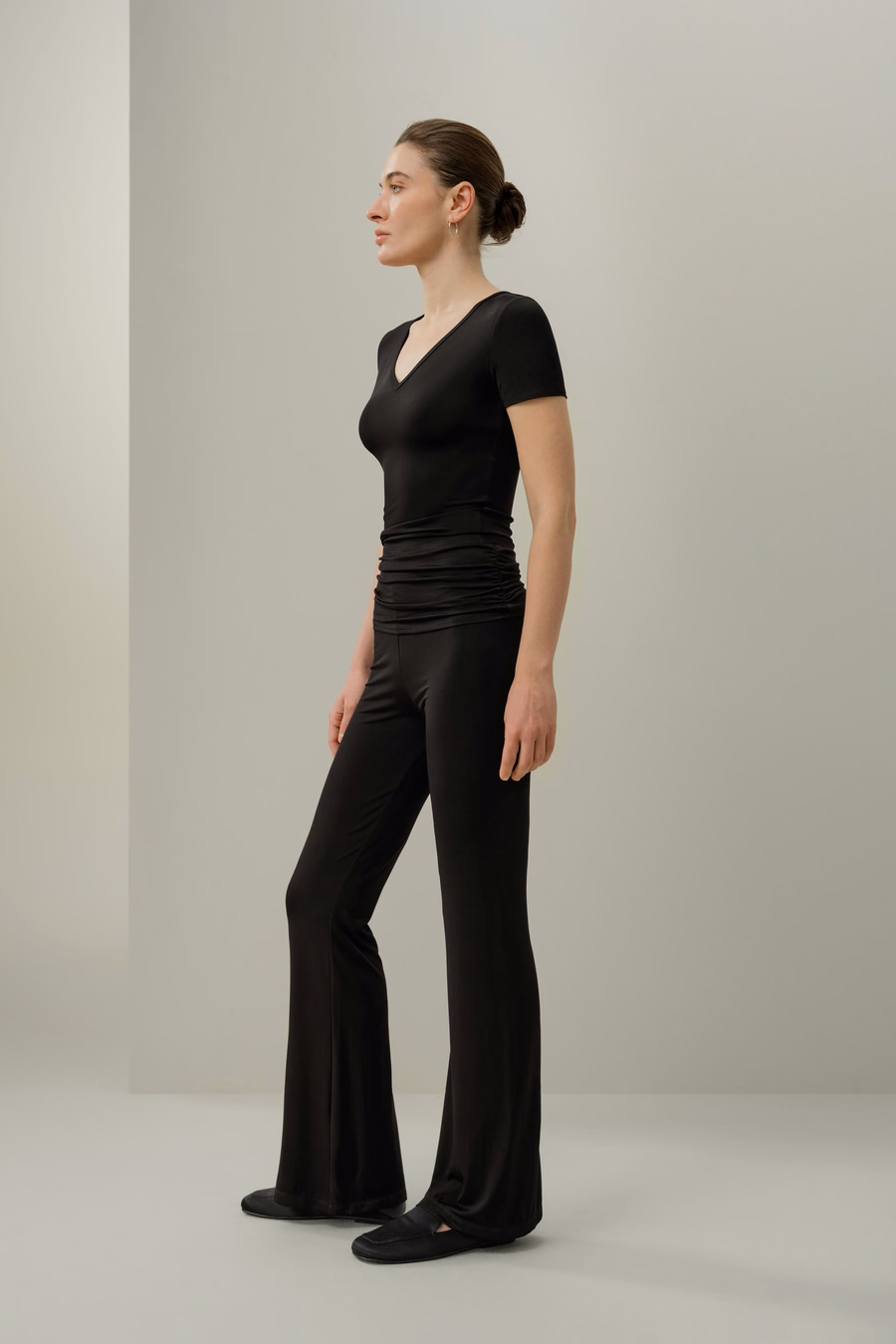 Maglietta V-neck in Jersey Silk Breeze