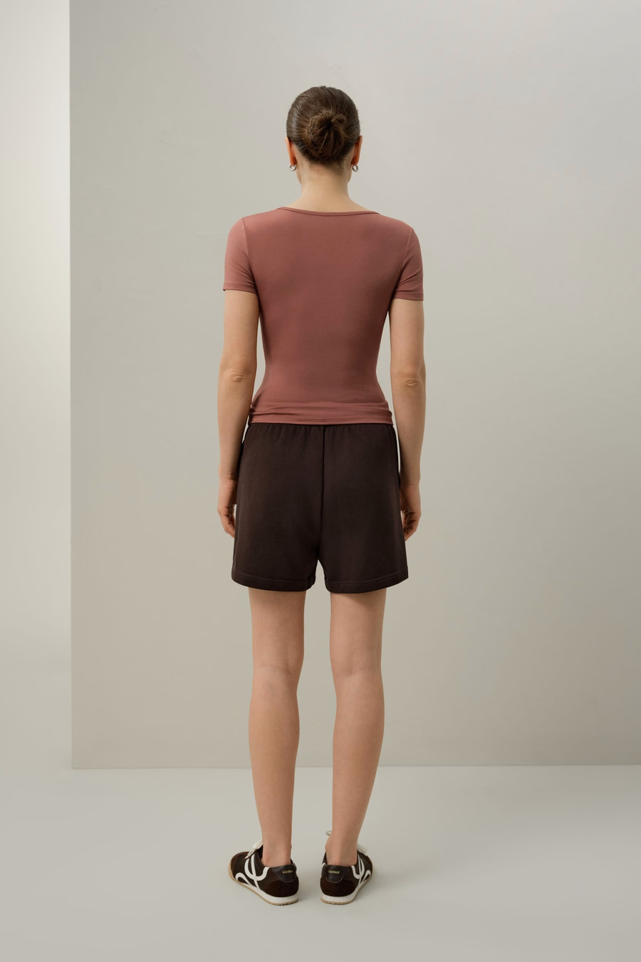 Maglietta V-neck in Jersey Silk Breeze