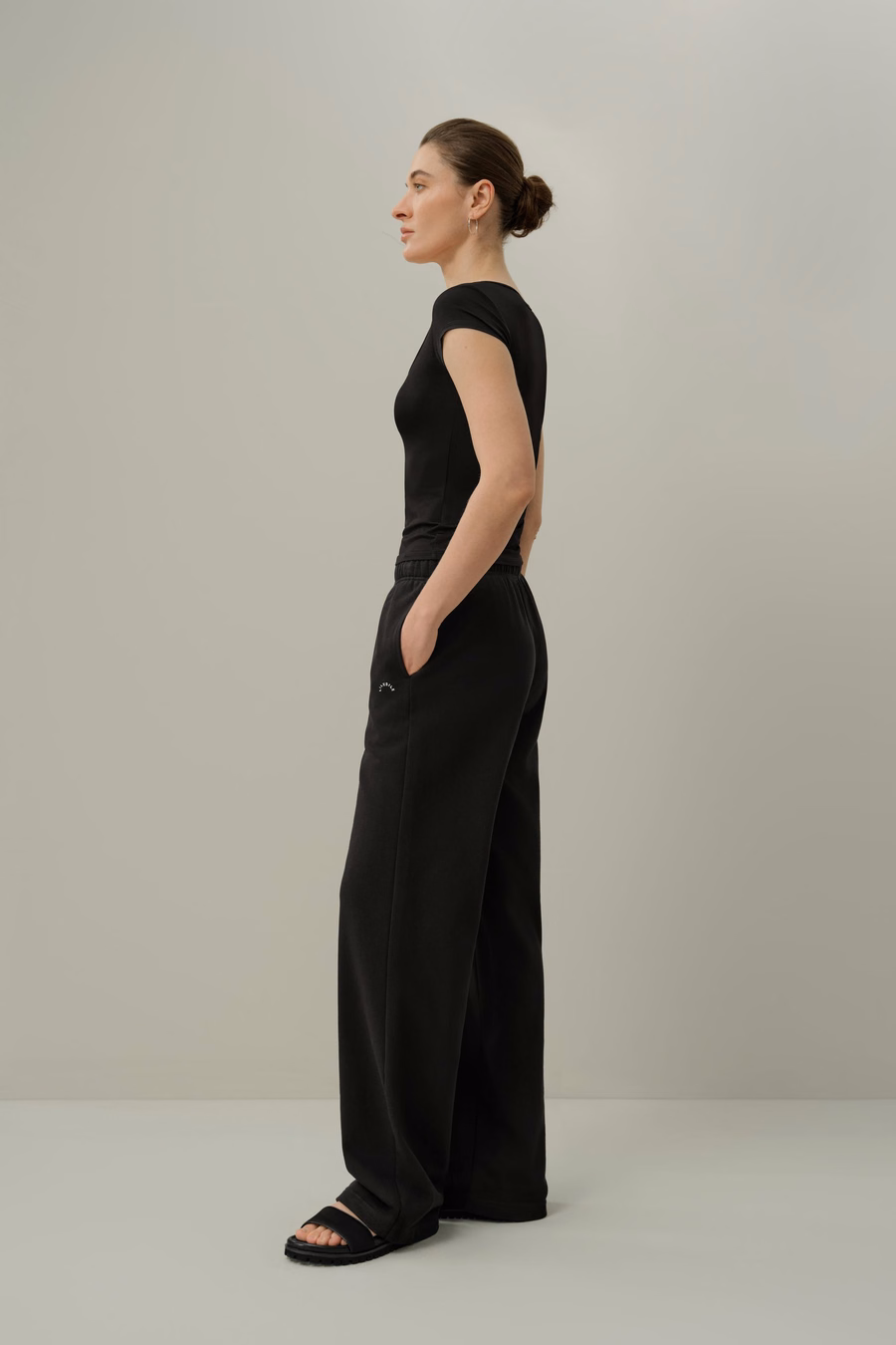 T-shirt con scollatura a V di Jersey di Seta Breeze