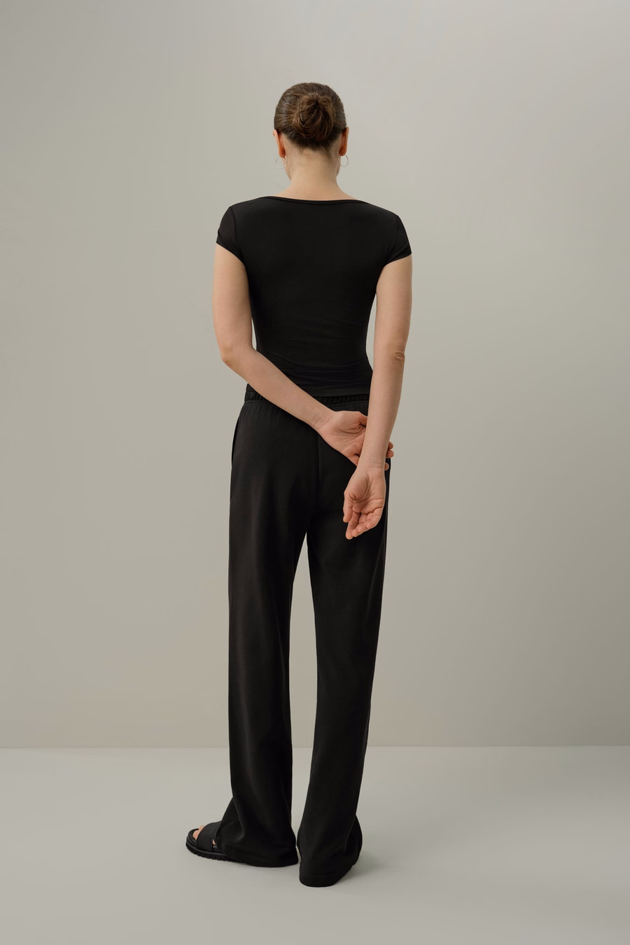 T-shirt con scollatura a V di Jersey di Seta Breeze