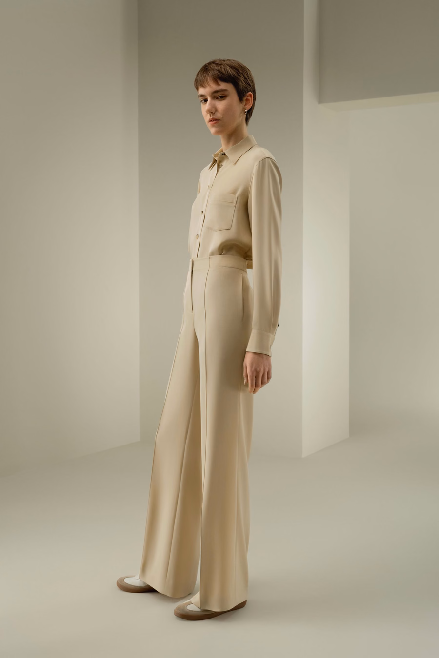 Minimalist Silk Crêpe Pant