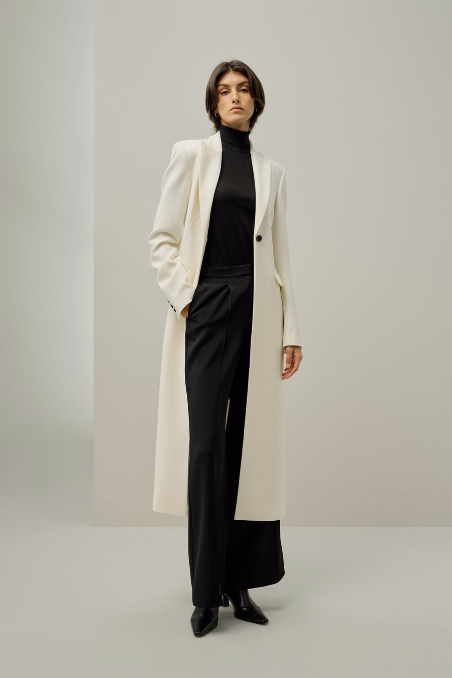 Giacca slim fit in tweed di seta e lana