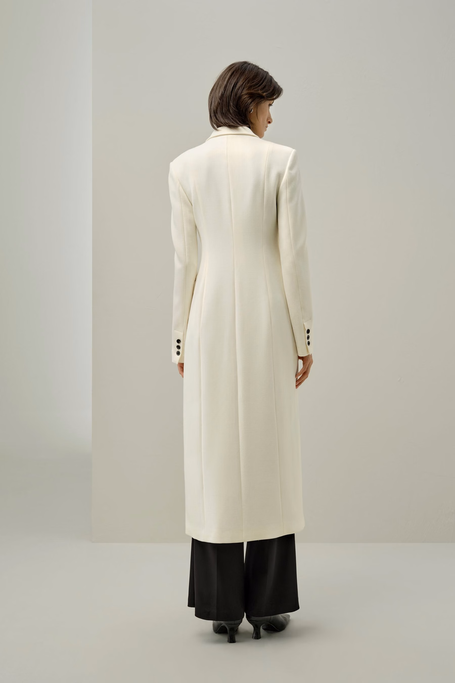 Giacca slim fit in tweed di seta e lana