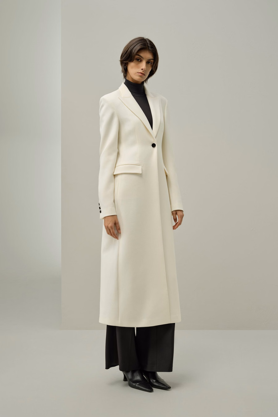 Giacca slim fit in tweed di seta e lana