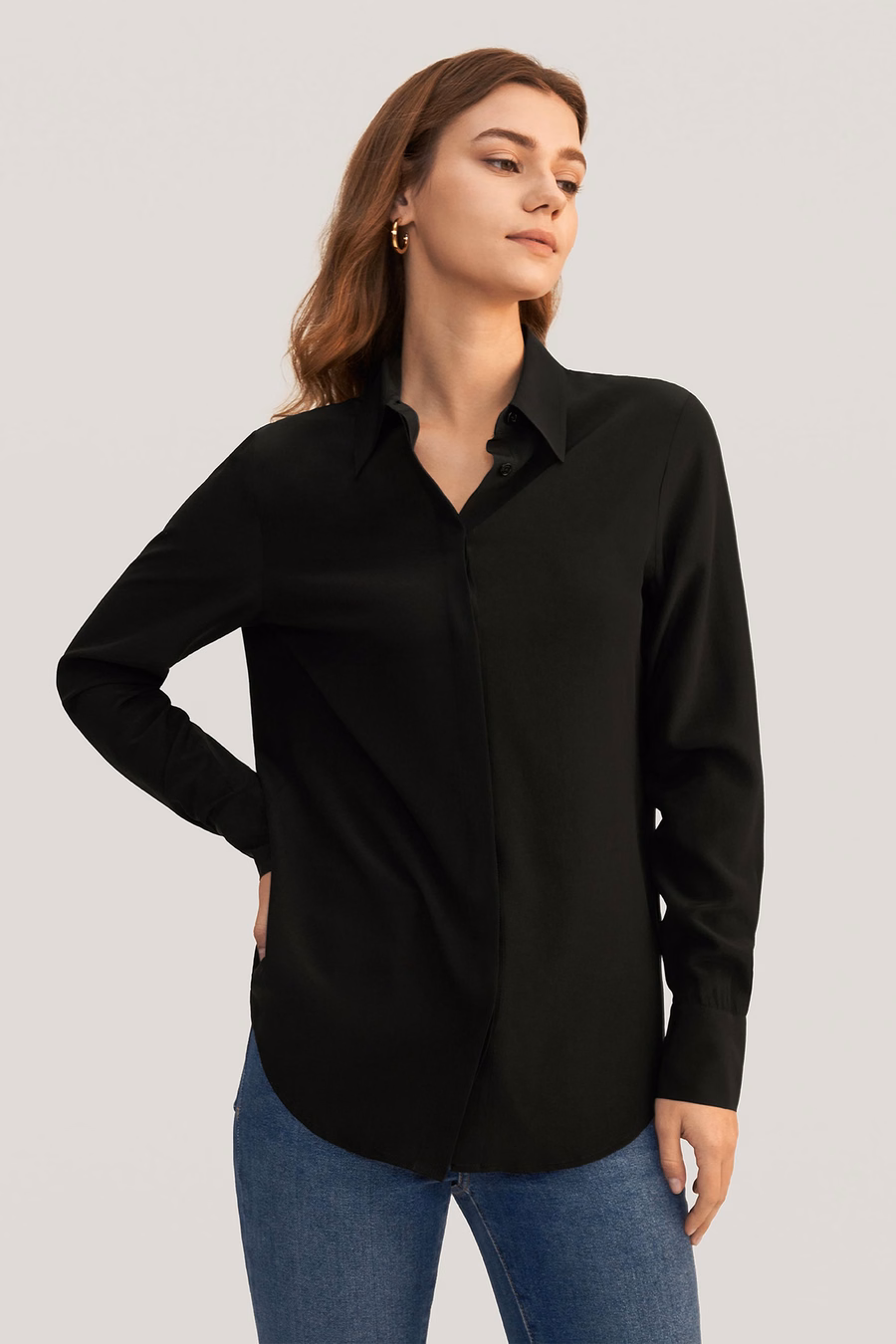 Camicia in Seta Comfort Classica