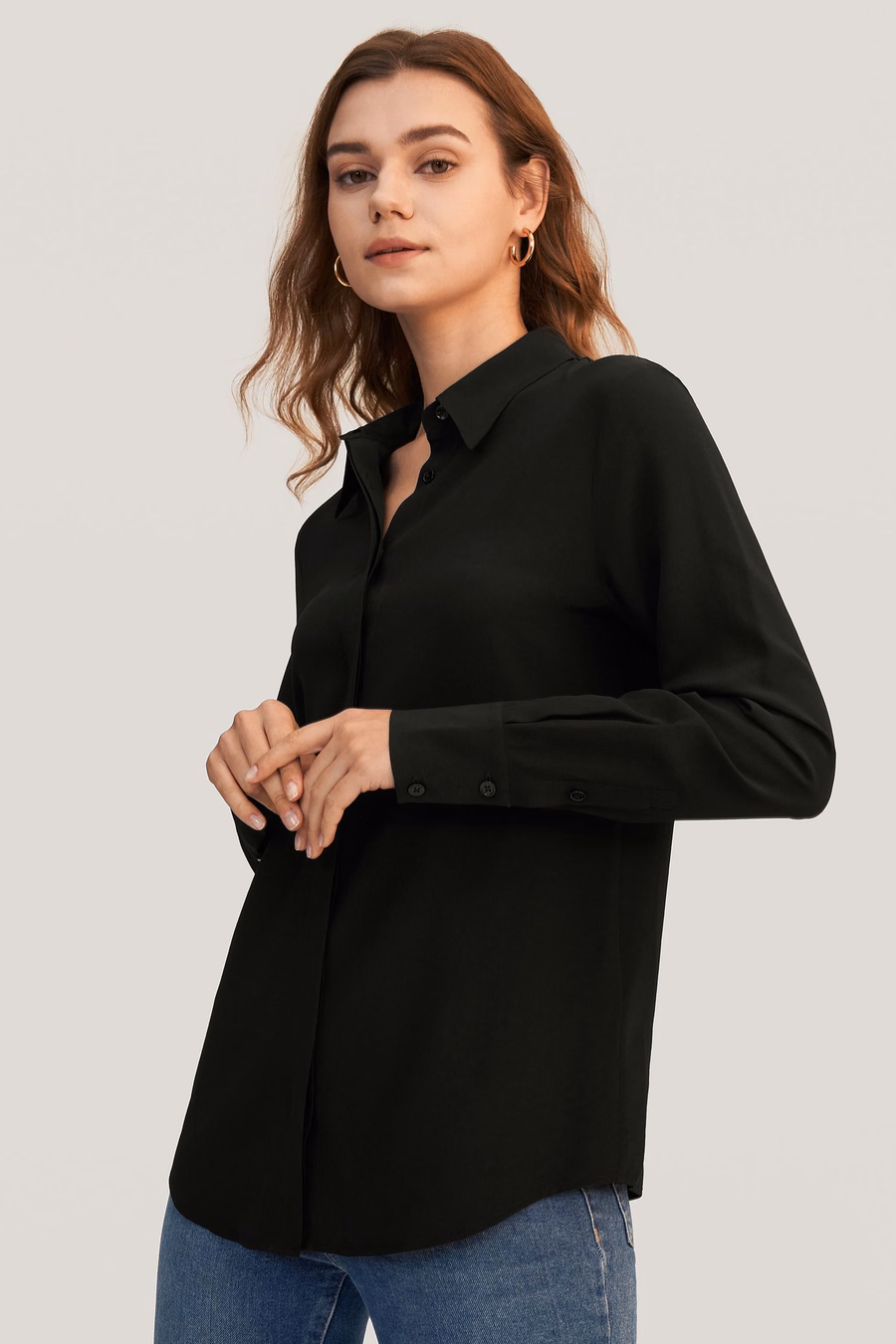 Camicia in Seta Comfort Classica