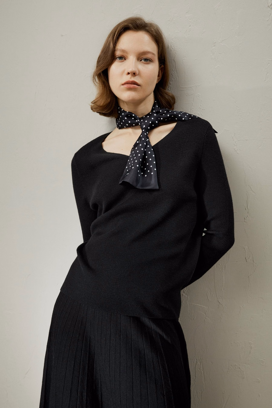 Maglione in Merino Ultra-fine a V