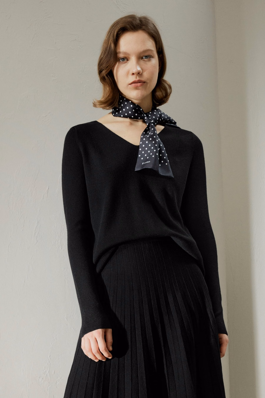 Maglione in Merino Ultra-fine a V
